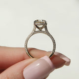 Sparkling Halo Ring-0030