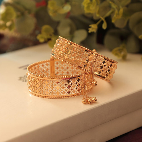 Filigree Gold Bangles-0002