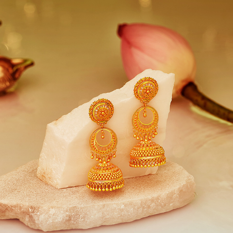 Crescent Jhumka Earrings-0002