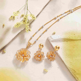 Floral Pendant Set-0001