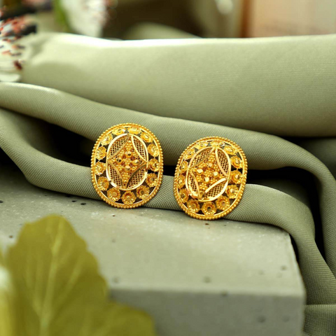 Filigree Stud Earrings-0006