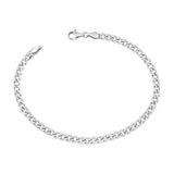 Sterling Silver Curb Bracelet 6mm