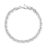 Sterling Silver Anchor Bracelet 6mm