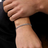 Sterling Silver Curb Bracelet 6mm