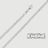 Sterling Silver Marina Chain 4mm