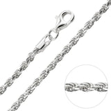 Sterling Silver Rope Chain 4mm